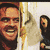 A four- shows a man in various poses: smiling with arms raised, standing in a hallway, and reaching toward a curtain