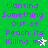 Green background with purple pixelated text repeating 'Wanting Something Out of Reach its Killing me' and two star icons, one white and one light green.