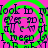 A static image with a bright pink background and green circular patterns, featuring repeated text in dark blue.
