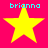 Four yellow stars on a pink background with cyan text above each star, showing animation changes in the top-right and bottom-left stars.