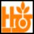 Orange and white graphic with stylized 'H' and plant symbol next to pink text reading 'habitat skate- boards' on black background.