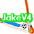 Animated icon shows a scooter with orange handlebars and blue deck, featuring text overlays changing from 'JakeV4' to 'Is' then 'Awsome'.