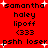 Red background with black text and white sparkles; two identical of text , each containing four lines of text