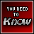 Red background with white and black text reading 'YOU NEED TO Know NOT Fear Know THAT SOMEDAY YOU ARE GOING TO Die' in pixelated font styles.