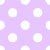 Purple and white polka dot background with evenly spaced white circular dots on a solid lavender field.