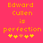 Pixelated orange text on bright pink background reads "Edward Cullen is perfection" with five yellow and one orange star-like symbols below.