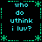 A static digital image with cyan text and green decorative elements on a black background, arranged in a pattern