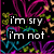 Animated pixel art with colorful abstract background and white text reading "i'm sry i'm not perfect but i'm still in love with you!"