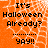 Orange background with white spiderweb pattern, black text reading "It's Halloween Already?" and "yay!!" in pixelated font.