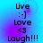 four identical displays text and emoticons on a blue-purple gradient background with pixelated purple highlights