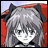 Pixelated anime-style character icon with gray hair and black cat ears on red background, paired with text "Anime IM" and "COM" on black background in contact sheet layout