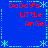 Blue background with red text reading "Daddy's Little Angel" arranged in a pattern, surrounded by cyan decorative borders and asterisks