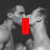 Black-and-white animation of two figures kissing, with text overlays changing across frames.