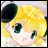 A pixelated anime-style character with blonde hair and green eyes on the left, next to a black background with white text reading "Anime IM" and "com" on the right.