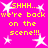 Bright pink background with repeated yellow pixelated text and white star shapes.