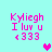 Pixelated pink text and heart symbols on a cyan background, with two distinct heart colors in different positions.