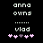 Pixelated text and pink/purple heart icons on black background, with two distinct animation states showing different heart arrangements.