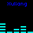 Blue text "Xuliang" appears four times on a black background with cyan horizontal bars arranged in patterns.