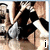 A four- of pixelated images with text overlays: top-left shows a person in dark clothing, top-right displays a grayscale figure with 'still' text, bottom-left features black hearts on white with 'love' text, bottom-right shows a reclining figure with 'you<3' text
