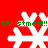 Red background with four white snowflakes and green text reading 'Christmas!!! Christmas!!!' in two