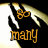 A black-and-white hand silhouette with yellow light rays casts a shadow over orange text reading 'so many A shadow' and 'Bright lights to cast'.