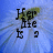 Blue flower background with pixelated text reading 'Her Life Is a' in top-left, 'drawn my' in top-right, and 'Nickelodeon cartoon' in bottom-left, all with green leafy overlay.
