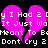 Two pink broken hearts with white pixelated text reading 'y I Had 2 It Just Wa Meant To Be Don't Cry 2' on a black background.