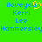 Pixelated text and symbols on a bright green background with blue and yellow elements.