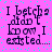 A static image with a bright pink background and cyan dots, displaying repeated text in a pixelated font.