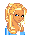 Pixel art of a blonde woman in blue tracksuit with soccer ball and 'Soccer Pro' text, showing multiple poses including full-body, torso-only, head-only, and motion effect.