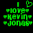 Green pixelated text and symbols on black background with one frame showing a heart symbol above 'I' instead of vertical bar.