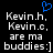 Blue pixelated heart symbol above white text on black background, with identical mirrored text blocks below.