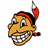 Pixelated cartoon head with red headband and pencil, smiling widely with visible teeth, shown in multiple views with text overlays.