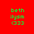 Red background with green text 'beth', 'ilysm', and '(333)' arranged in a , blue rectangles shift position across frames