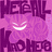 Pixelated purple cloud with white smiley face, text 'HEAL' above and 'KOREA' below in block letters across four color variations.