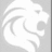 A split-screen icon with a pixelated white lion head on gray left and red pixel text 'Go MPW Cheer' on black right.