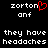 Black background with white pixelated text and a red heart symbol, showing two side-by-side identical frames of the same content.