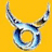 A pixelated Taurus zodiac symbol on a yellow background with four text blocks reading "I'm a Taurus," "I like shiny things," and "What's your sign?" in black font.