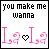A 49x49 pixel animated contact sheet showing two frames of a buddy icon with text and stylized letters, where the second frame has grayscale effects on some elements.