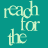 Teal background with light green text reading 'reach for the SIBLE!!!' and partial letters 'iMP'