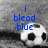 A soccer ball icon with blue text overlays on a gray background, showing animation changes across frames.