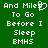 Green background with white pixelated text reading 'And Mile To Go Before I Sleep BMHS' and a heart symbol replacing the 'o' in 'Mile'.