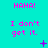 Cyan background with pink text reading 'HAHA! I don't get it.' and small purple symbols changing across frames.