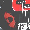 Red and black pixelated icon with abstract shapes, including a red curved form and a white QR-like pattern on a dark background.