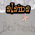 six pixelated images with text and symbols: orange 'aloha' on gray, blue 'is' on light blue bubbles, purple 'my' on pink plaid, pink 'new' over pink sneakers, red 'hostage' on black-and-white abstract, green 'I love her' with hearts