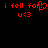 Red pixelated text on black background shows two side-by-side phrases with a heart symbol replacing 'u' in 'for u', and 'u<3' below each phrase.