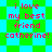 Pixelated text reads "i love my best friend catherine!" on a green and cyan checkered background with a star pattern.