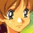 A pixelated anime-style character face with brown hair and large eyes on the left, next to a black background with white text reading "Anime IM" above smaller stylized text "COM" on the right.