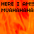 Pixelated text on a fiery orange-red background with a gray rectangular overlay in the bottom-right corner.
