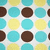 ~Lyra text in blue with brown outline on a patterned background of cyan, yellow, and brown circles.